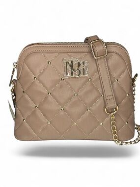 BADGLEY MISCHKA Quilted Zip Top Dome X-body Bag - NWT